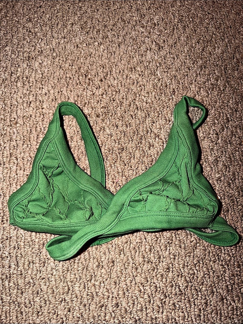 out from under Boxer Triangle Bralette Green XS